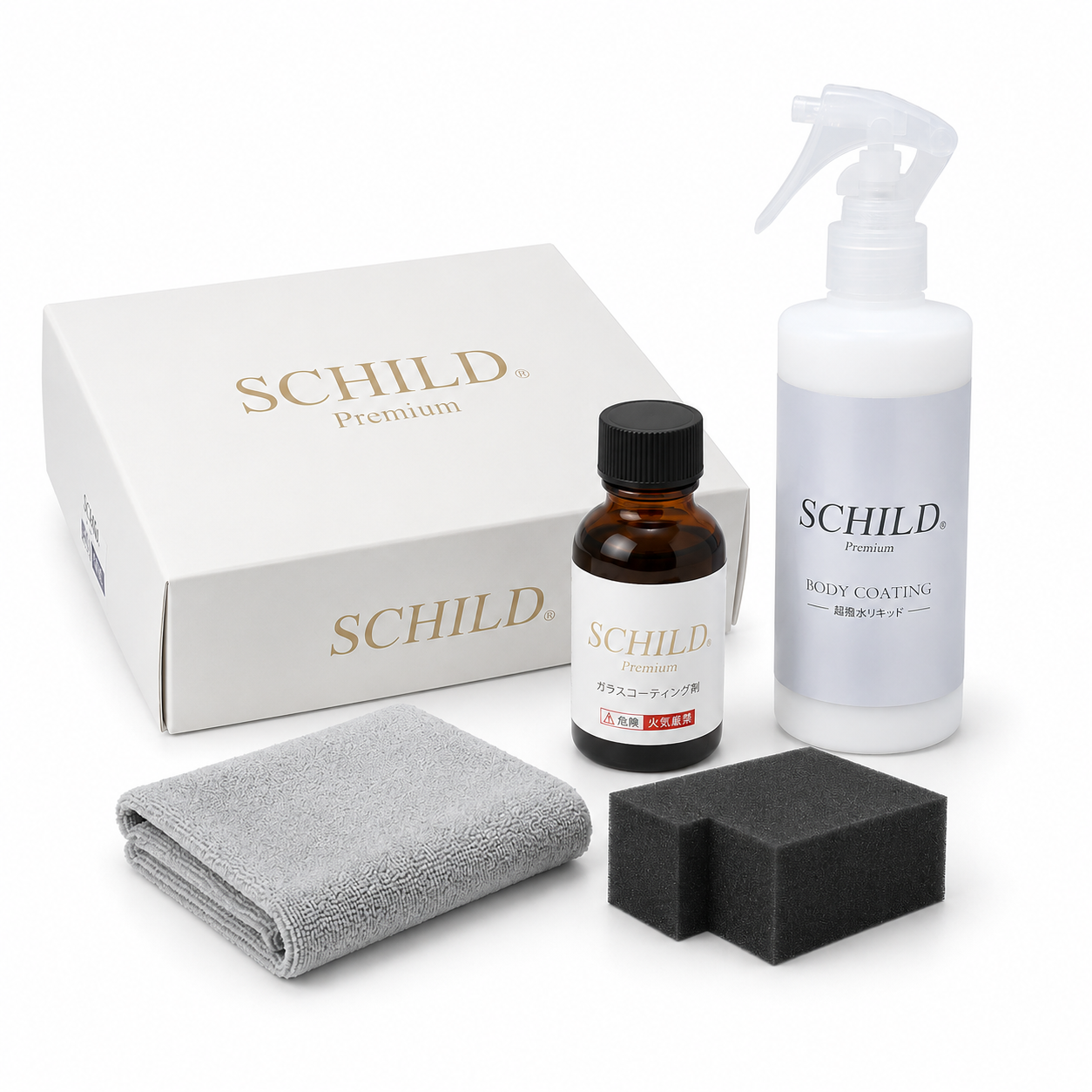 SCHILD®Premium 超撥水ガラスコーティング剤25ml＋リキッド290ml