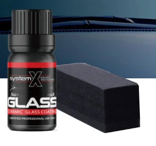 SystemX 窓ガラス専用コーティング剤10ml 本液と塗り込みスポンジ